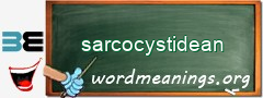 WordMeaning blackboard for sarcocystidean